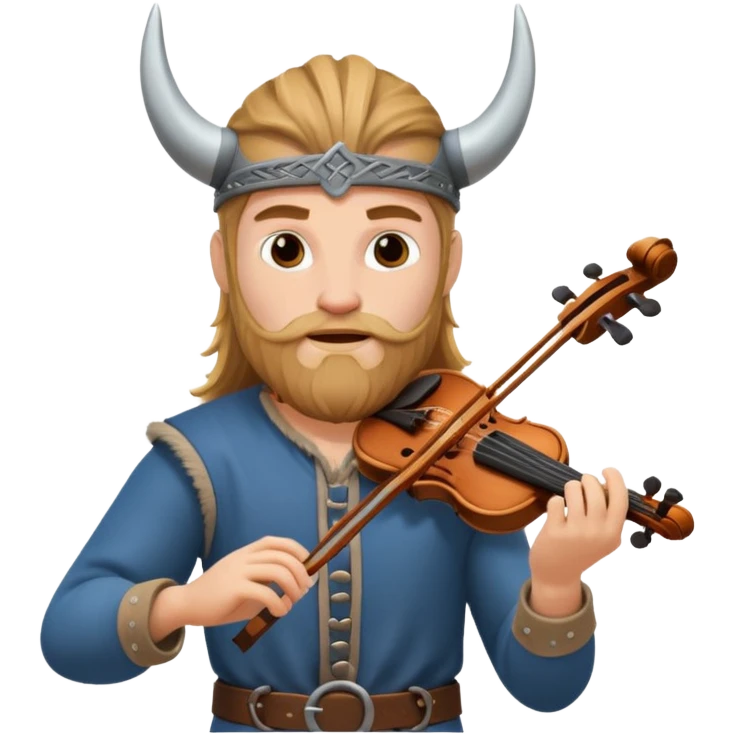 Viking with violin emoji