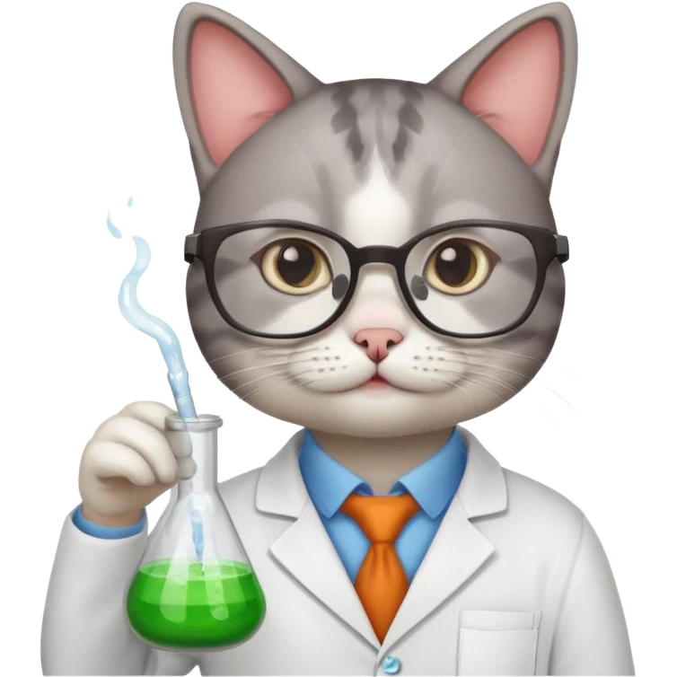 Chemist cat emoji