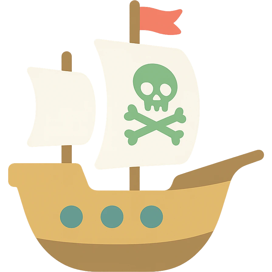 pirate ship emoji