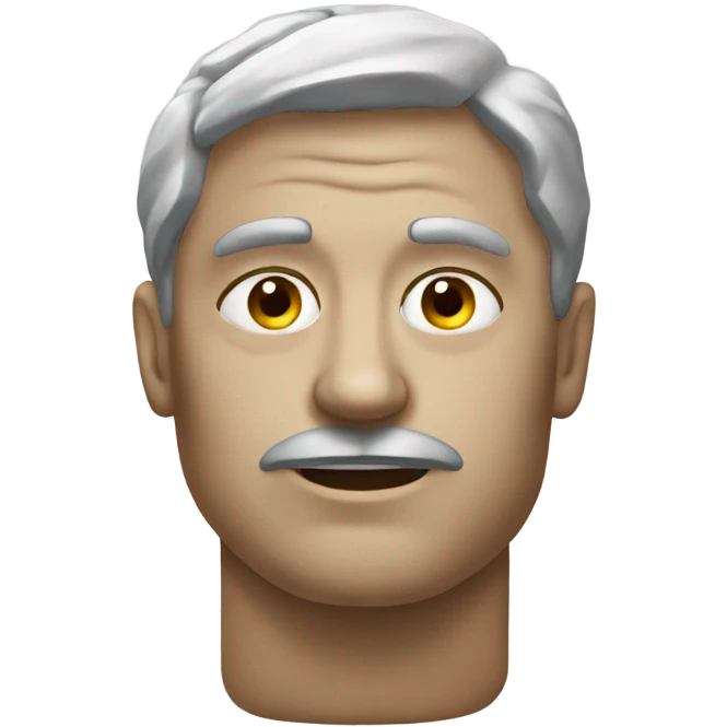A realistic stone  emoji