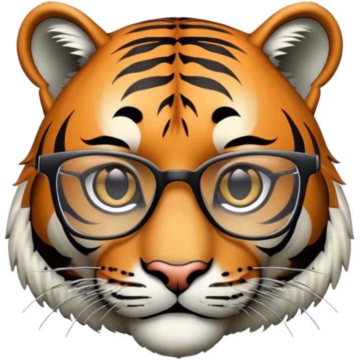 hacker tiger face with binary code and matrix background wearing glasses for Twitch emote emoji
