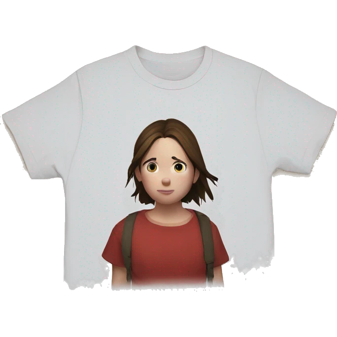 Ellie the last of us red t-shirt Little bit dezoom emoji