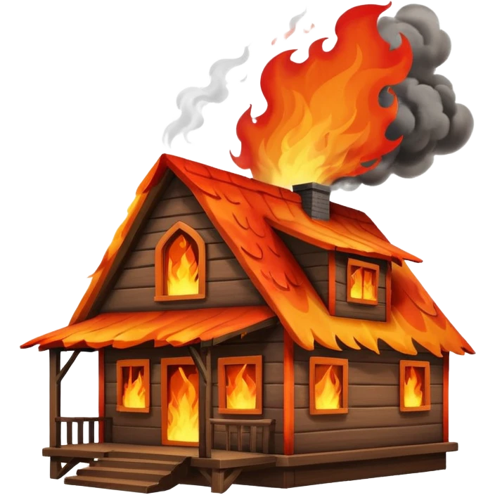 house fire emoji