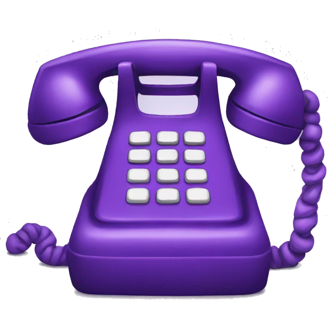 Purple phone  emoji