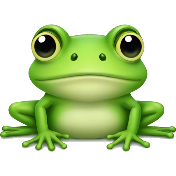 Cute frog emoji