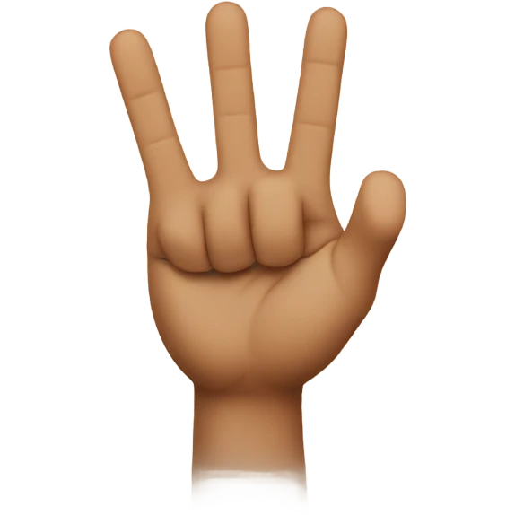 Two fingers in the air  emoji