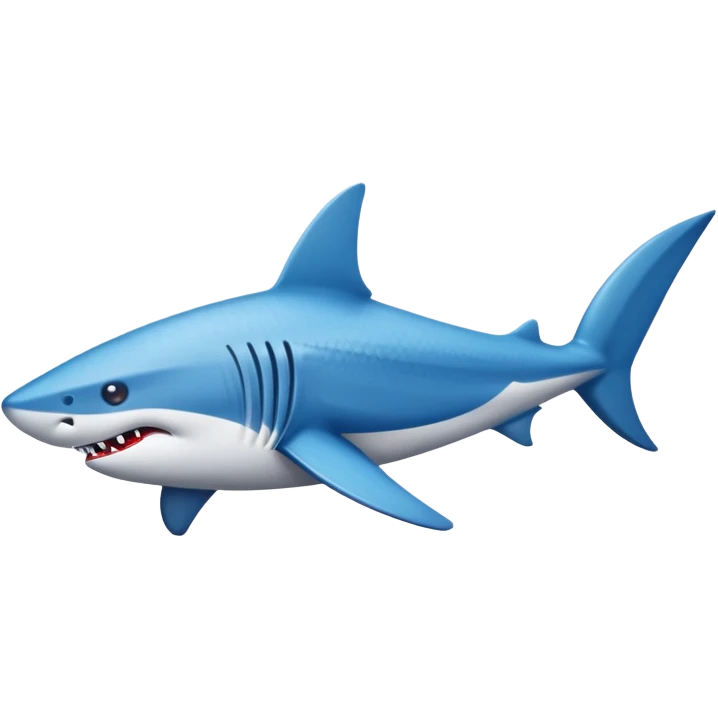 Hazme un tiburón con zapatos de Nike azules emoji