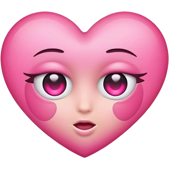 Heart eyes pink  emoji