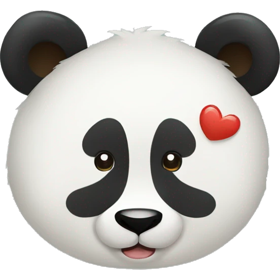 Panda amoureux emoji