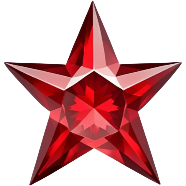 Dark Red jewel star  emoji