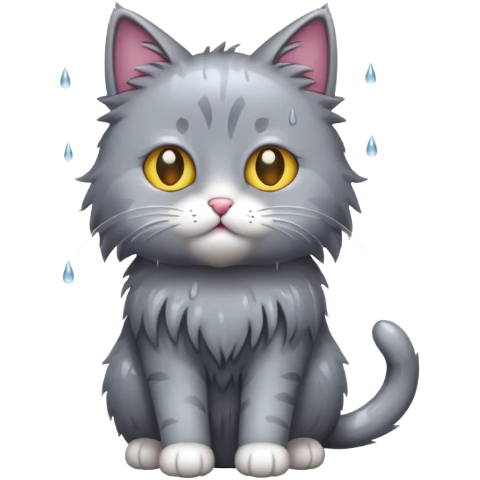 cat in the rain emoji