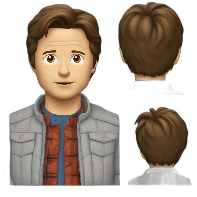 Michael j fox back to the future emoji