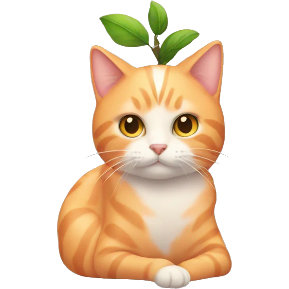 Peach cat emoji