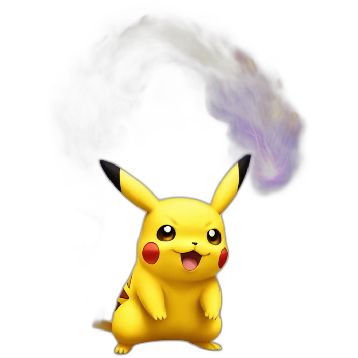 Pikachu sur dracaufeu emoji