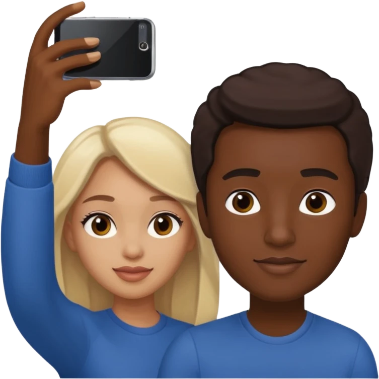 dark-female male taking selfie emoji