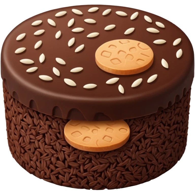 Chocolalte Rice Cake emoji