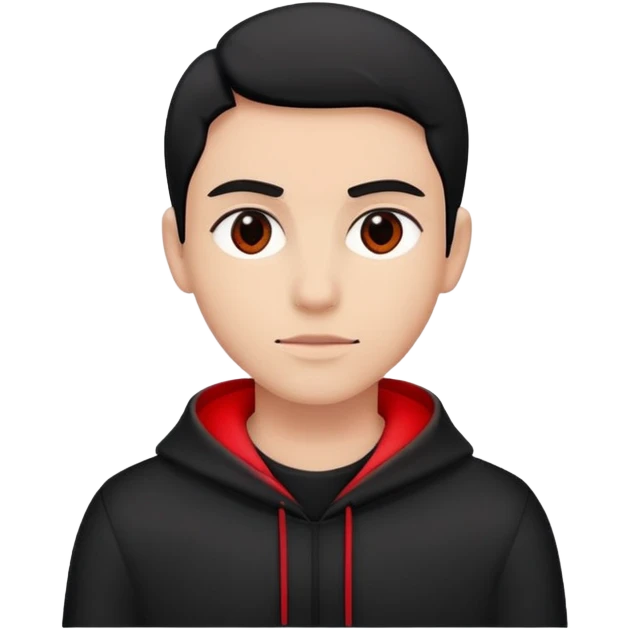 Welcome in, in black and red emoji