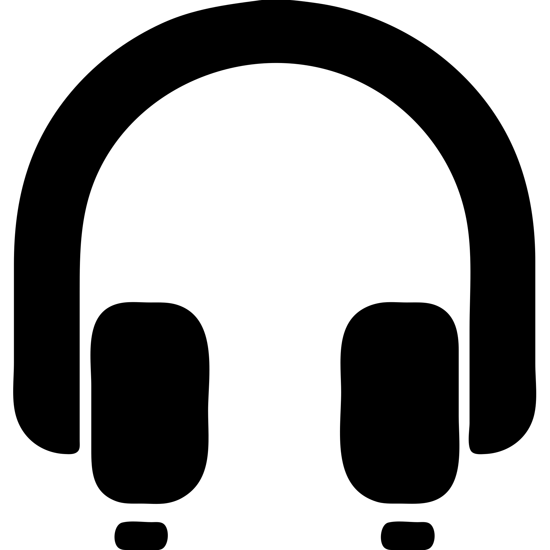 Full-size headphones in a black filled icon style, wireless. emoji