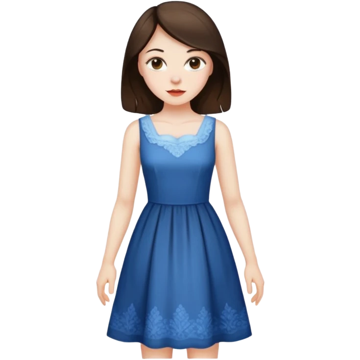 Brunette on her period emoji