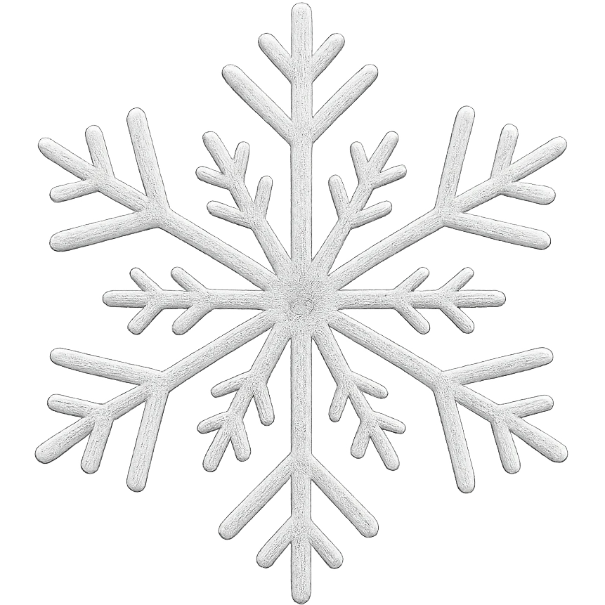 sparkly white snowflake emoji