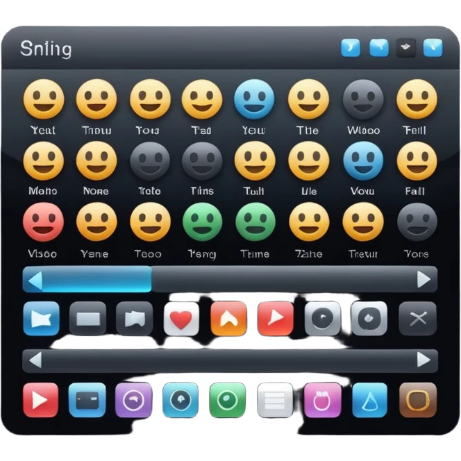 Edição de vídeo emoji