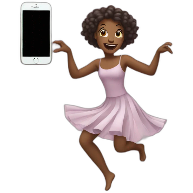 Dancing iphone emoji