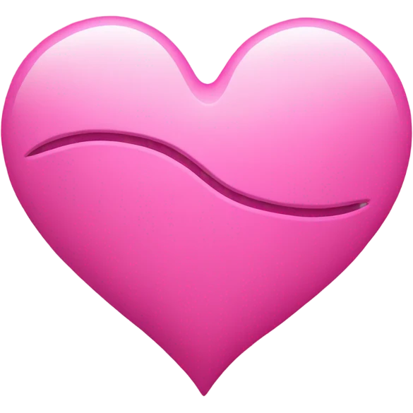 pink heart with one crack in middle emoji