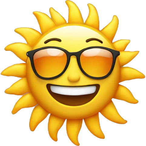 sun bathing emoji