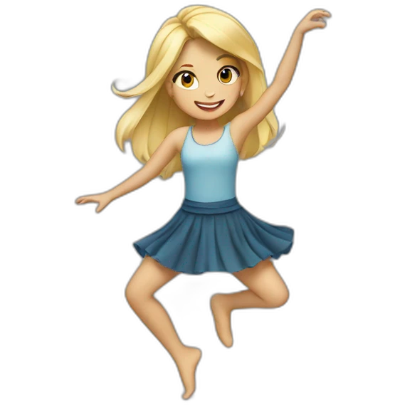 blond girl dancing emoji