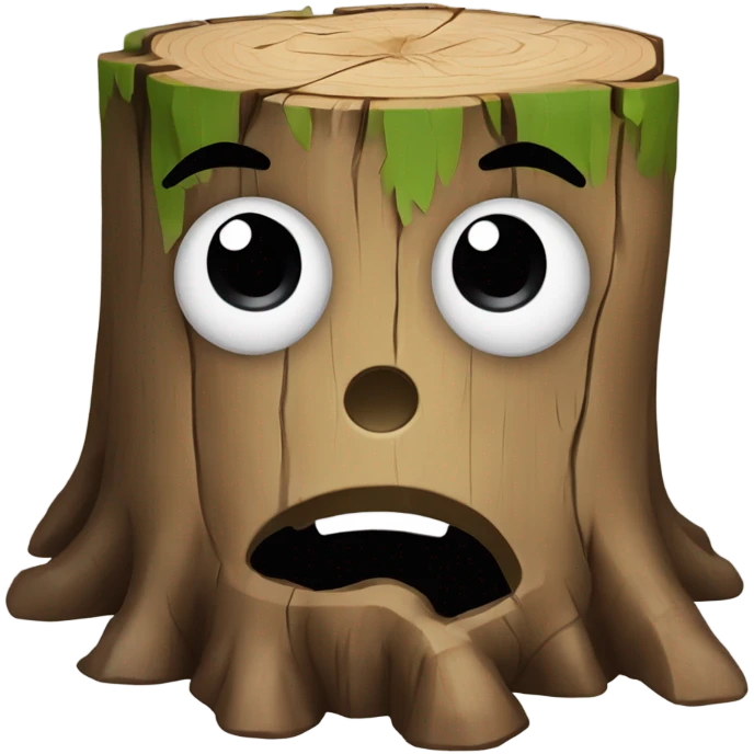 mentally ill tree stump emoji
