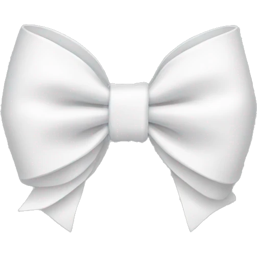 White bow emoji