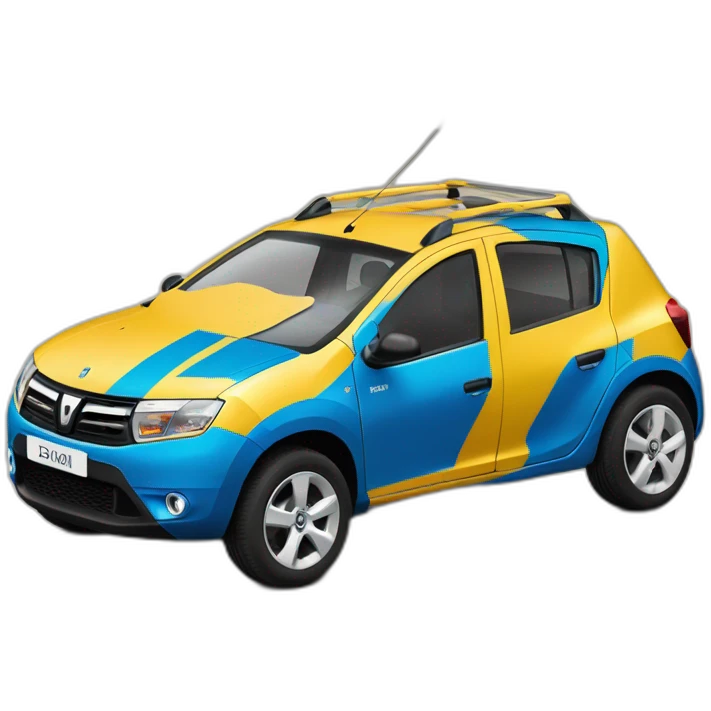 2013 dacia sandero transforming into robot emoji