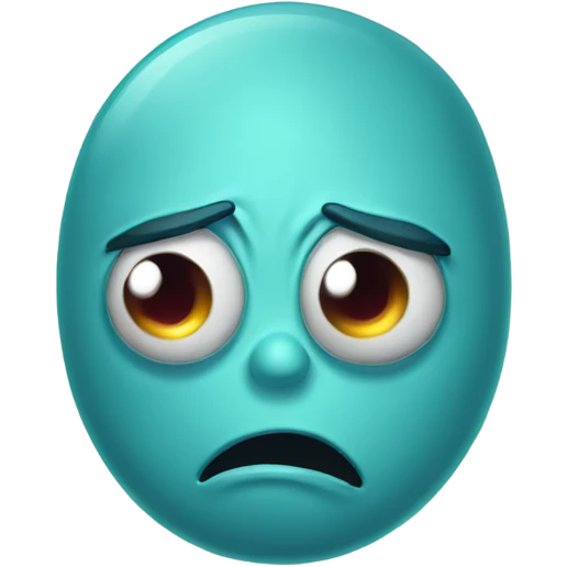 a one eye monster sad and crying emoji