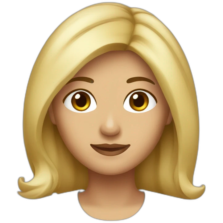 Italienne brune mèche blonde  emoji