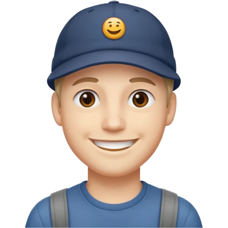 Make me stickers - a guy in a cap emoji