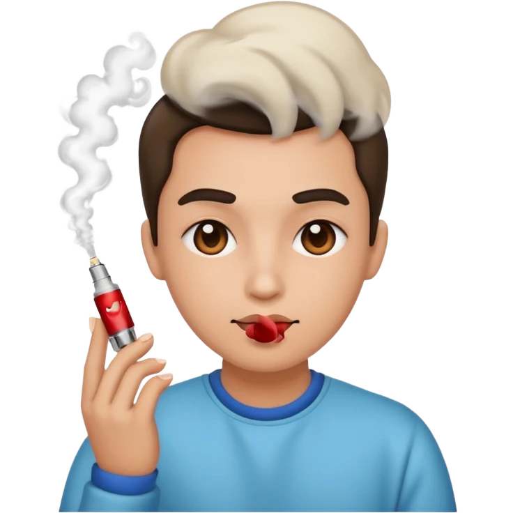 vaping heart eyes emoji