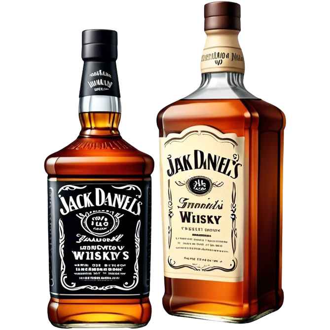 jack daniel whisky, fat bottle emoji