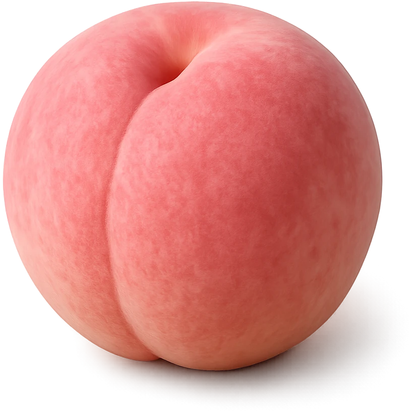 pink peach emoji