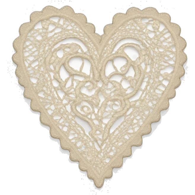 lace heart emoji