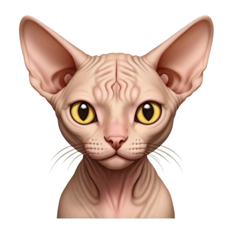 Cat sphynx emoji