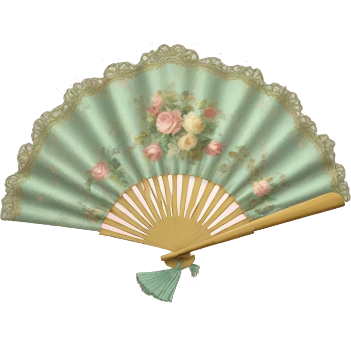 rococo hand fan emoji