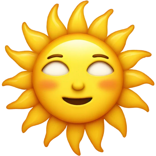 sun with face emoji