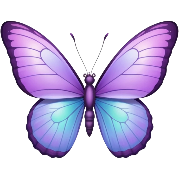 Butterfly color lilac Ike the color of samsung a 55 emoji