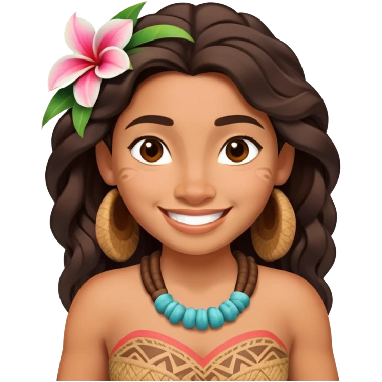 Moana from Disney emoji