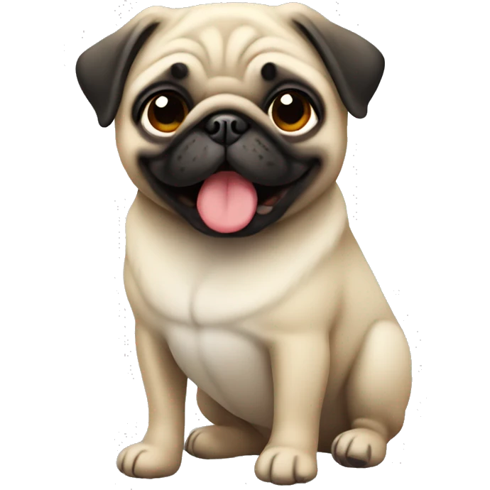 cute pug emoji