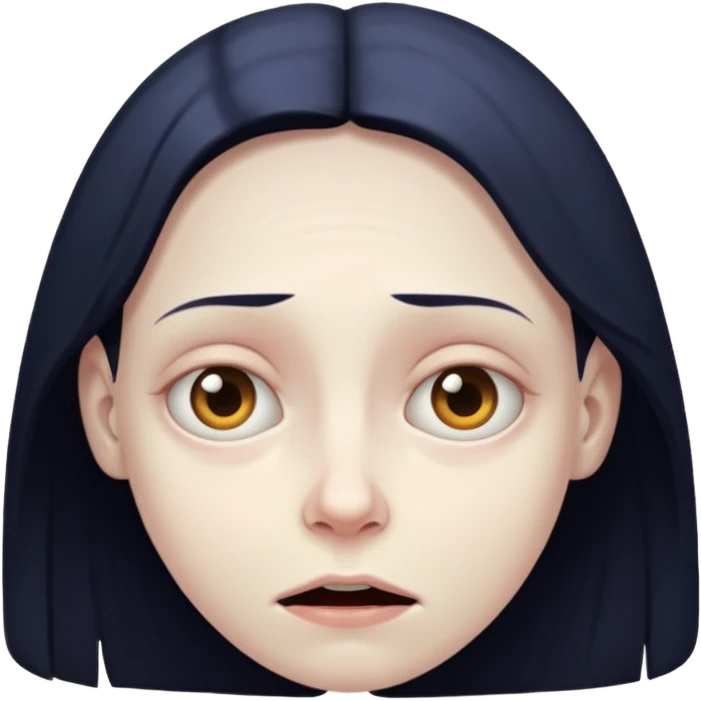 uncanny person creepy face emoji