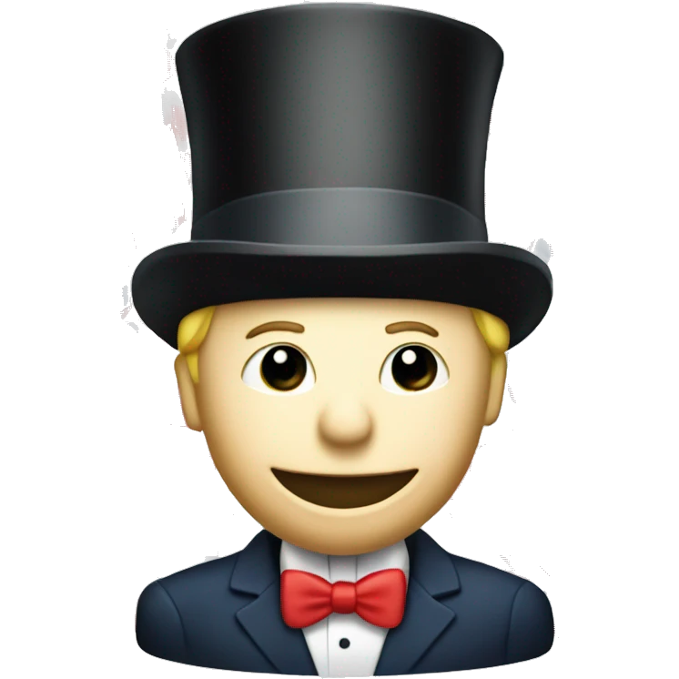 A person from Monopoly with a Norwegian flag on their top hat emoji