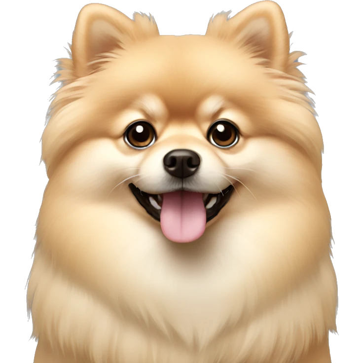 cream pomeranian emoji