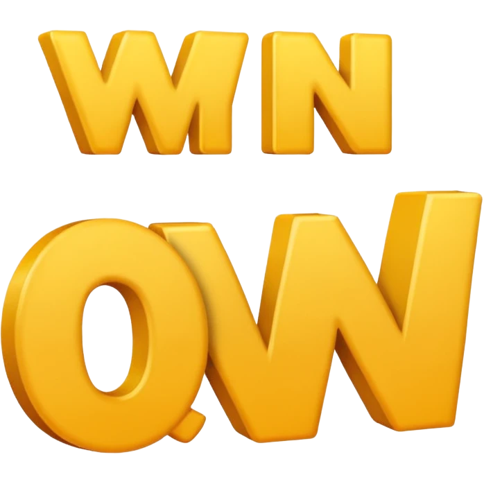 The text "win" in the style of the 💯 emoji emoji