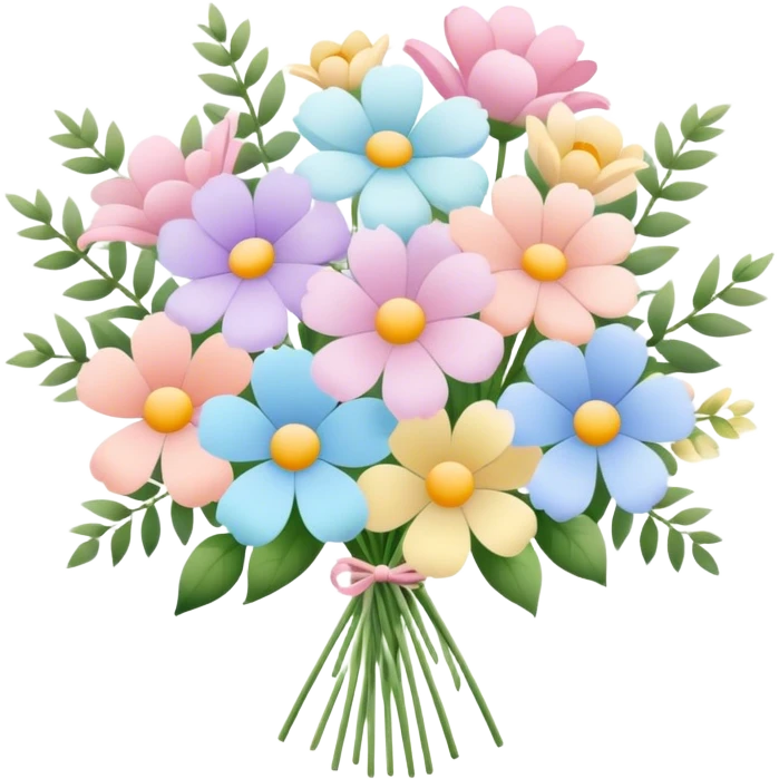 Pastel flower bouquet  emoji